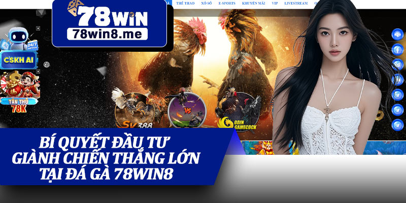 Bí Quyết Đầu Tư Giành Chiến Thắng Lớn Tại Đá Gà 78win8